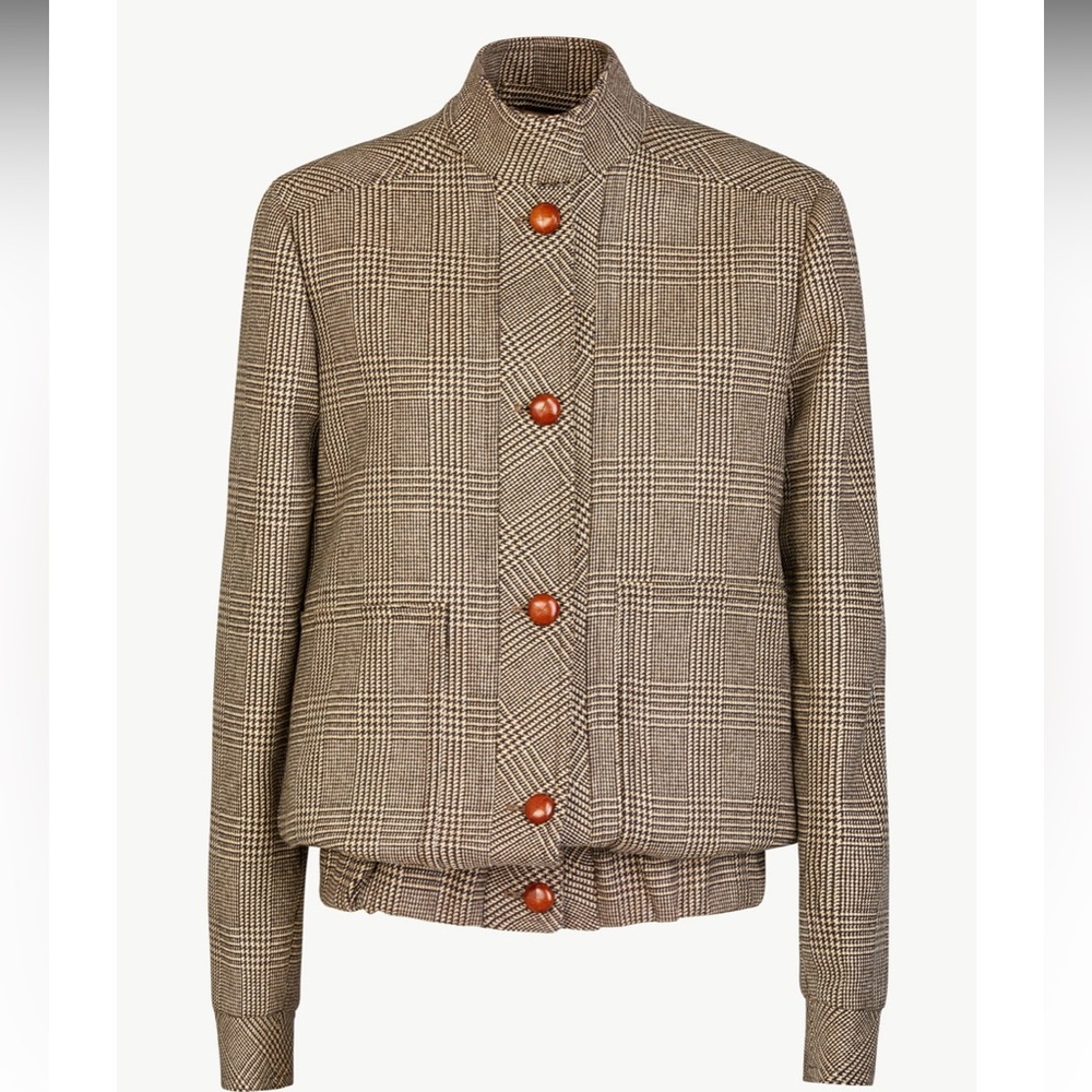 Guiliva Diana Jacket in Wool Prince of Wales 
EUC  Size IT 44 /UK 12 /US 8